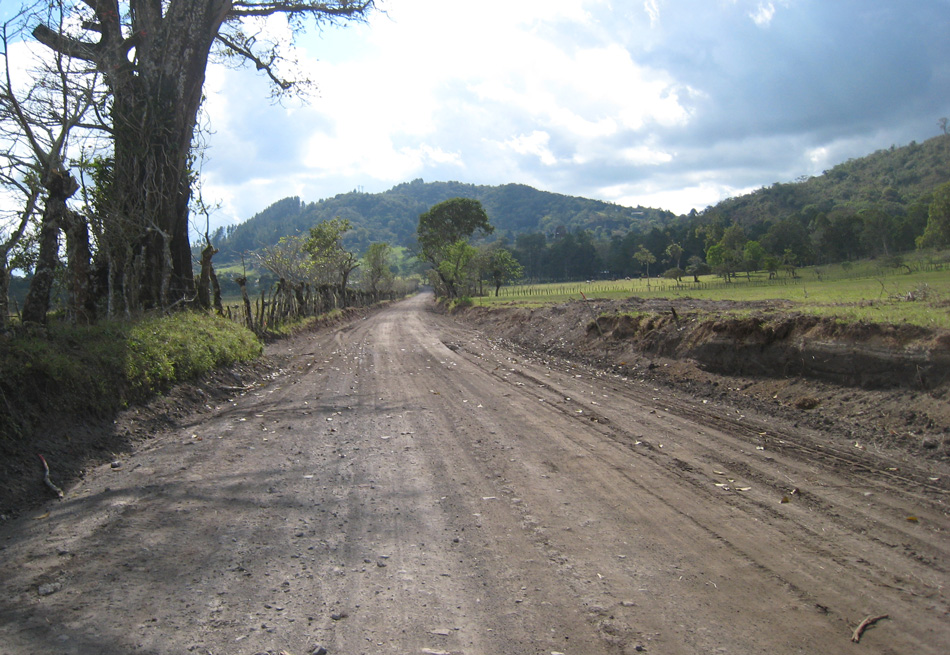 Volcan Pacifica, left hillside, February 2008