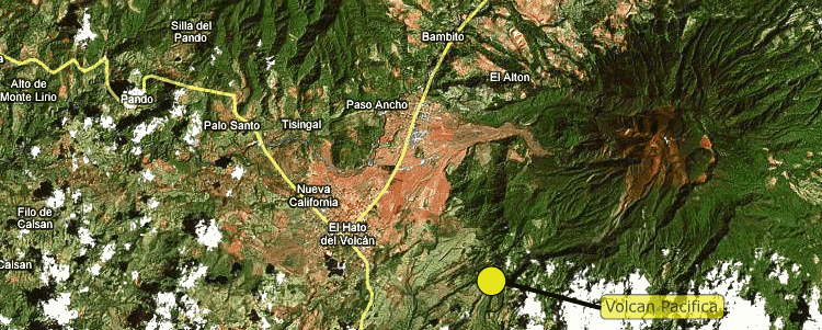 Map of the Volcan Region, showing the location of the Volcan Pacifica development.