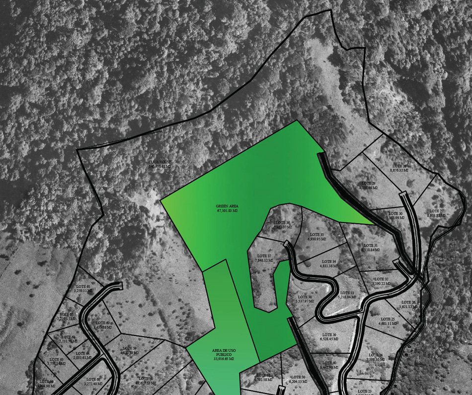 Volcan Pacifica: Master Site Plan: Upper Section